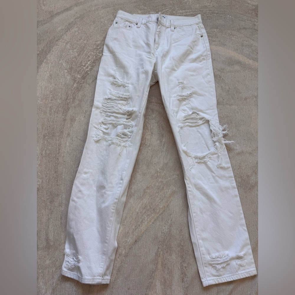 Pistola White Distressed Jeans